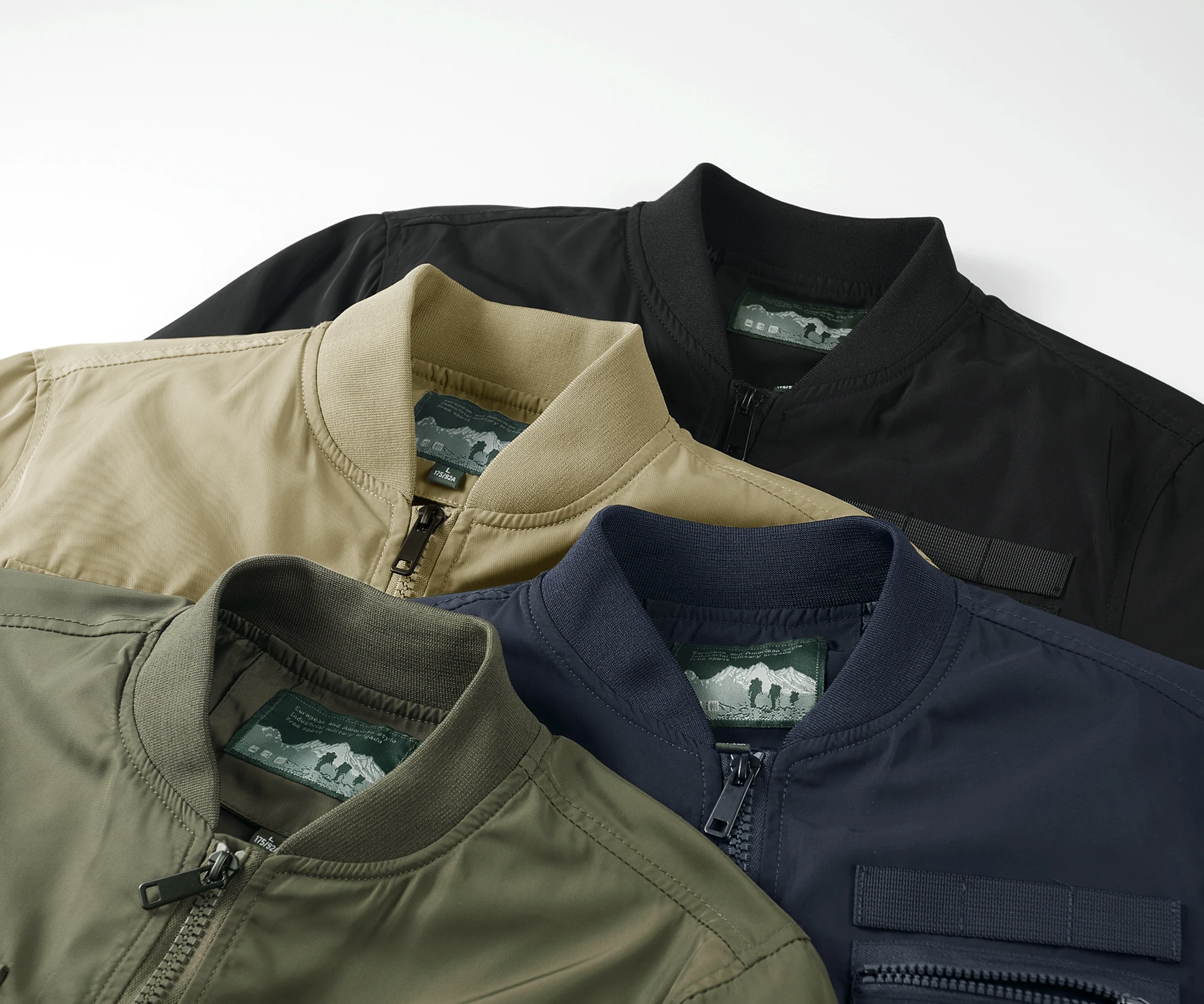 Spring And Autumn New Men's Jacket Solid Color Multi-Pocket Zipper Jacket Fashion Simple Casual Versatile Mening's Clothing