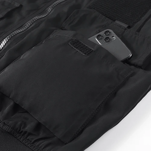 Spring And Autumn New Men's Jacket Solid Color Multi-Pocket Zipper Jacket Fashion Simple Casual Versatile Mening's Clothing