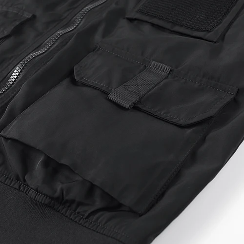 Spring And Autumn New Men's Jacket Solid Color Multi-Pocket Zipper Jacket Fashion Simple Casual Versatile Mening's Clothing