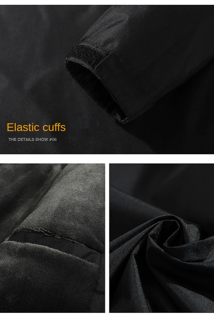 2026 9XL Mens Winter Jacket Fleece Lining Zip Hood Warm Parka Male Large Size Waterproof Big Extra Plus 8XL Windbreaker Mountain