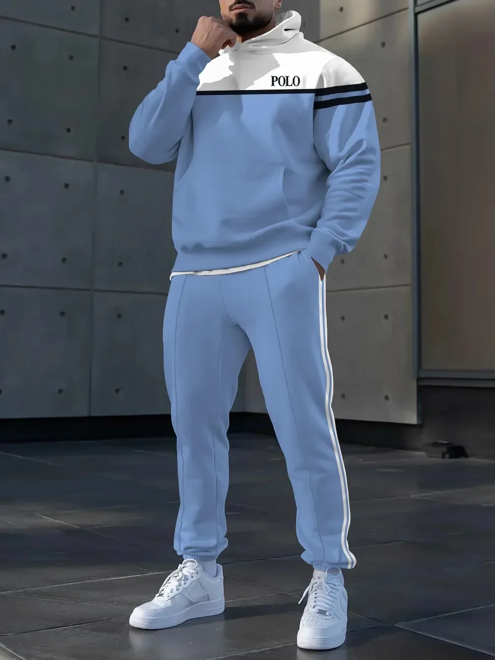 2024 New Trend Casual Loose Hat Sweater Men's Suit Tech Fleece Clothing  Sweatpants  Suits for Tracksuit Hoodies
