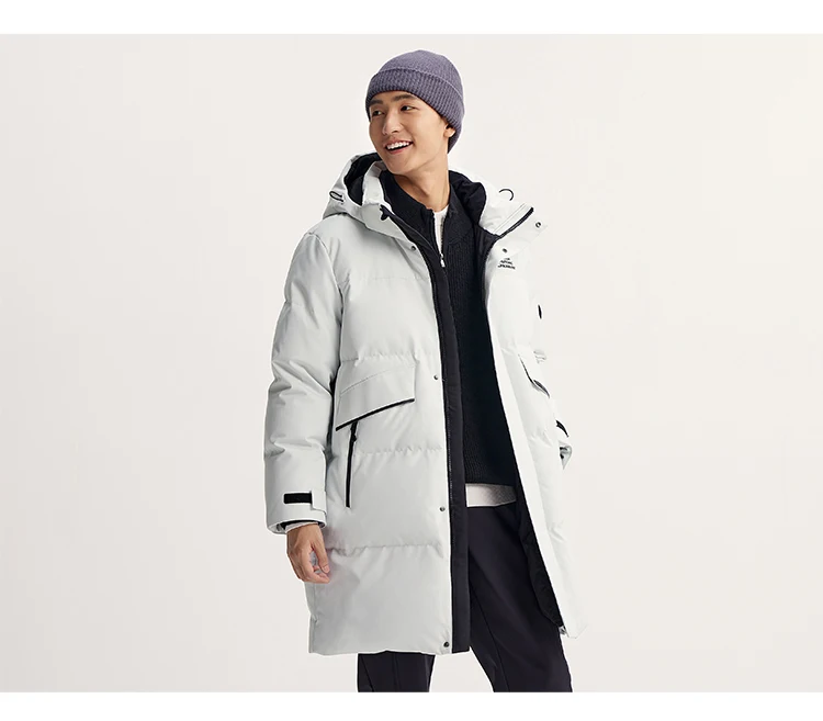 Semir Down Jacket Men Long Length 2026 New Winter Outerwear Waterproof and Warm Outdoor Travel Outerwear