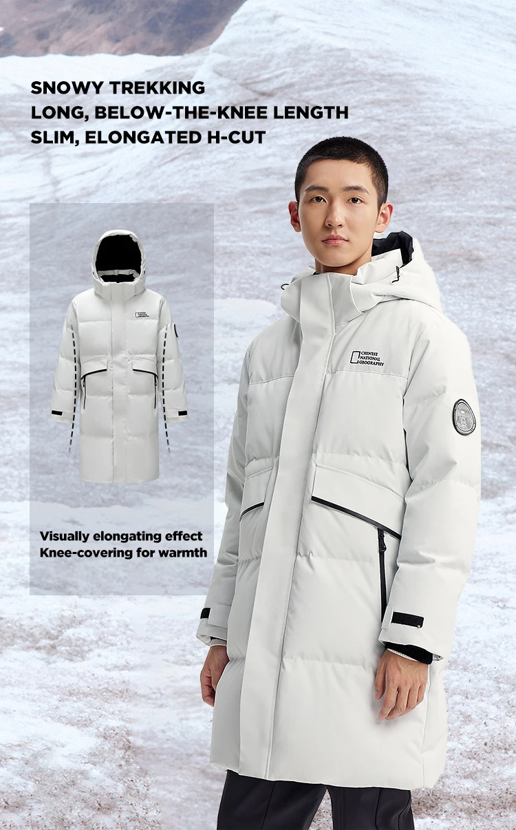 Semir Down Jacket Men Long Length 2026 New Winter Outerwear Waterproof and Warm Outdoor Travel Outerwear