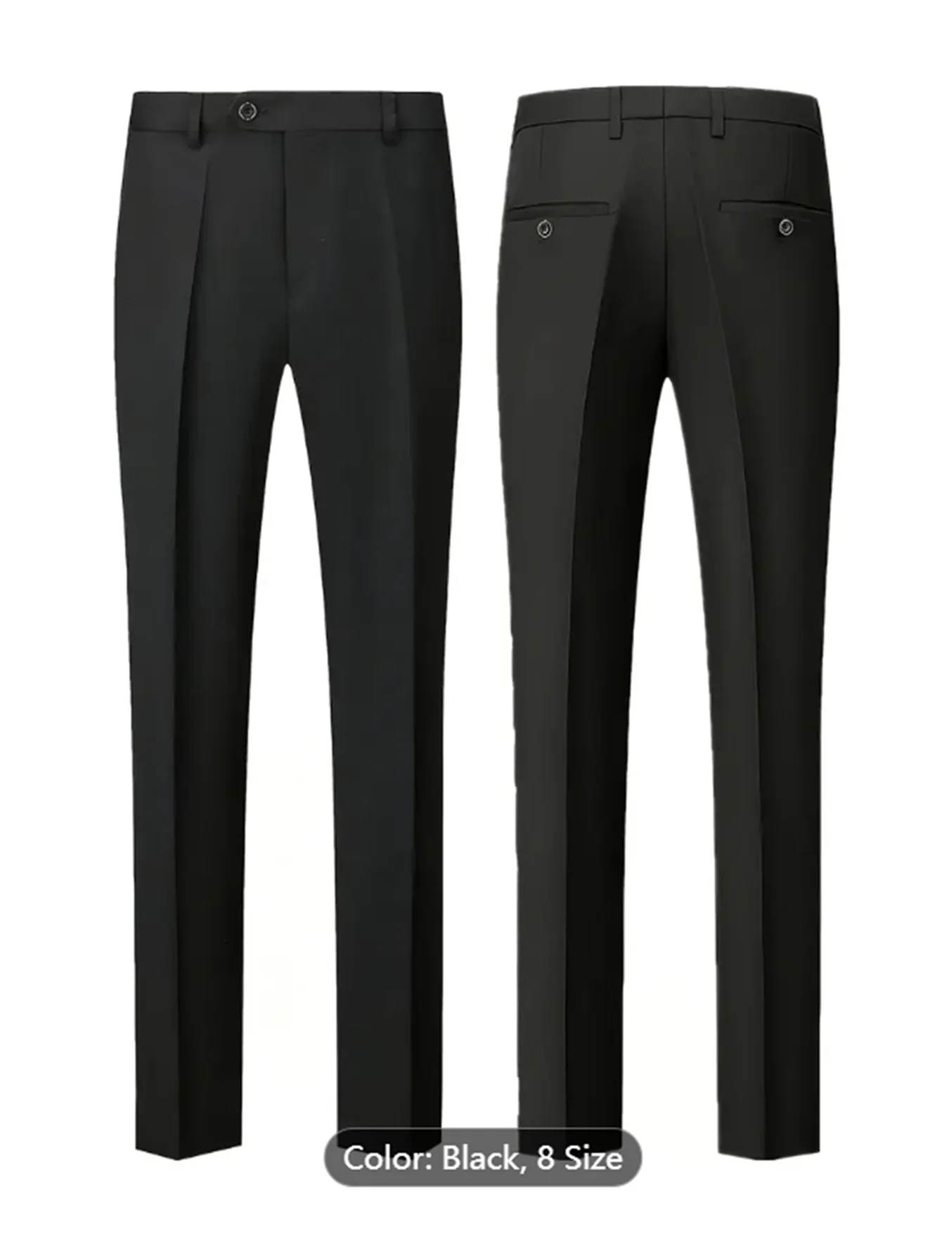 Men's Business Casual Suit for Weddings, Genuine Blazer, Vest and Pants, Big & Tall,Slim Fit Waistcoat, Dress Trousers, US Size