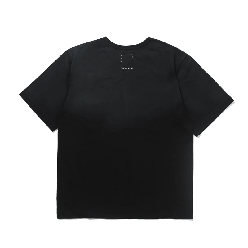 26SS Visvim Stitch Box Label T Shirt Japan Men Women High Quality Simple Print Label Short Sleeve Loose T-shirt Tops Tee