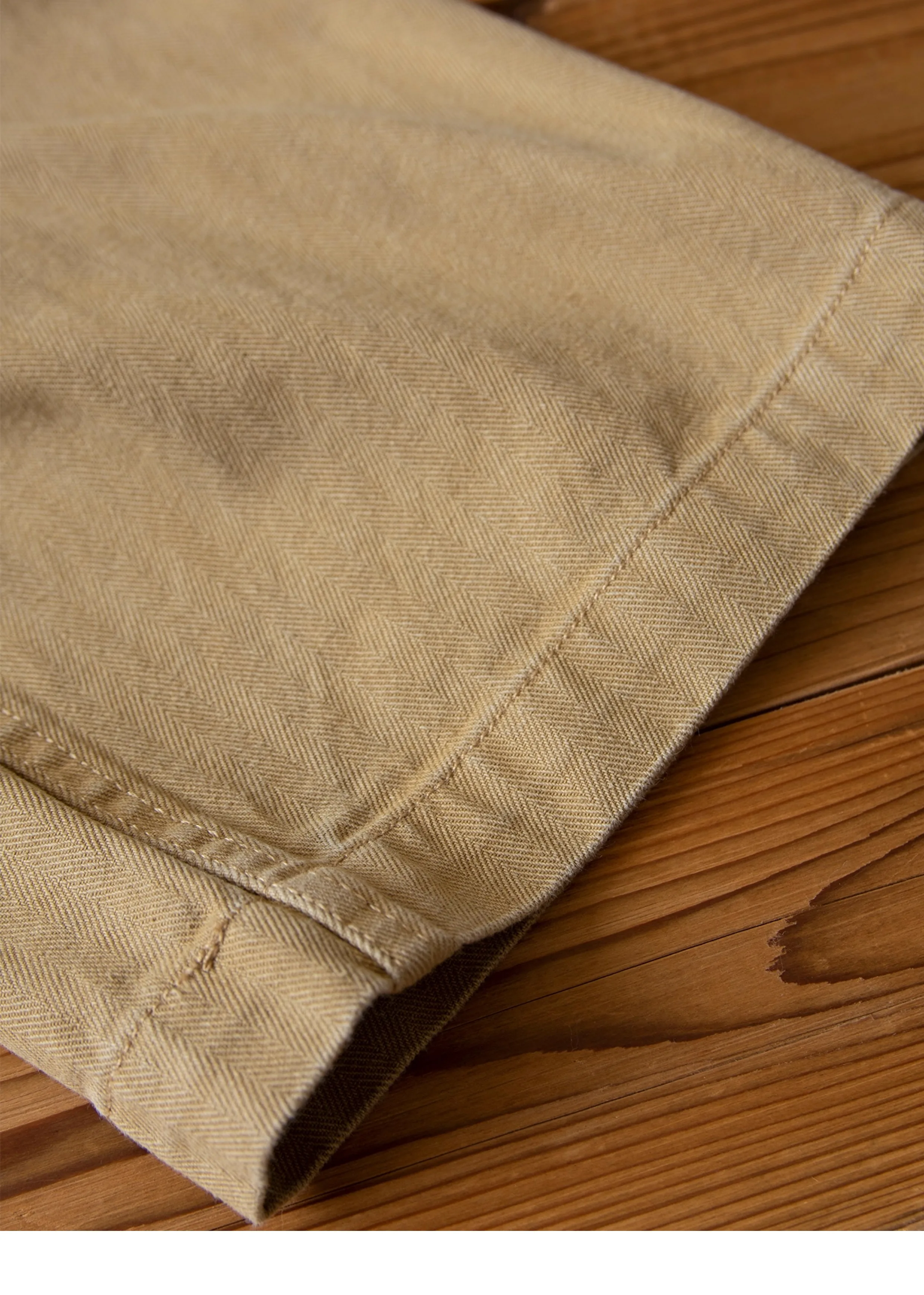 N-1D Autumn Winter New All-Cotton HBT Thick Herringbone WWII-Style American Retro Straight-Leg Deck Pants (Amekaji Long Pants)