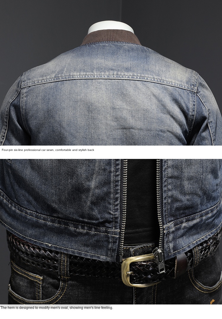 Autumn Winter Men Warm Denim Jacket Mens Retro Motorcycle Punk Streetwear Thick Coats Male Plus Velvet Cowboy Outwear 5Xl