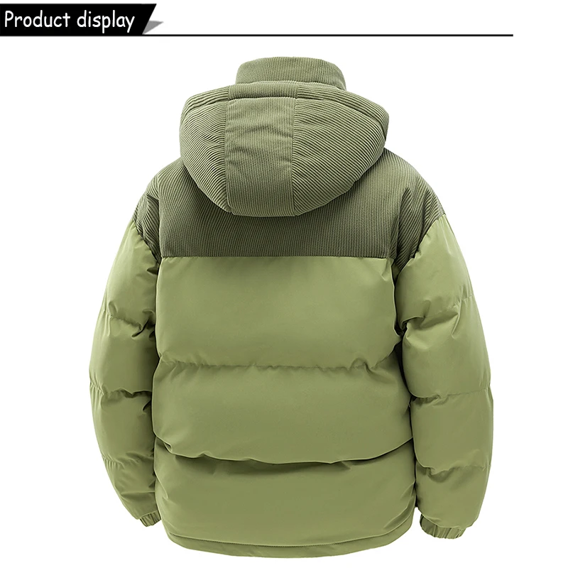 Autumn Winter Men Outdoor Removable Hooded Windbreak Jacket Coats Men Warm Outwear Casual Fashion Solid Parkas Jacket Male Tops