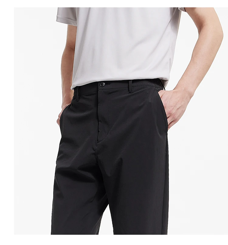 Semir Men Pants Cooling 2026 Quick Dry Straight Solid Stretch Urban Casual Everyday Style Soft Comfortable Daily Wear Trendy