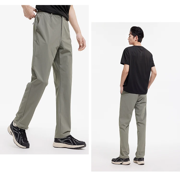 Semir Men Pants Cooling 2026 Quick Dry Straight Solid Stretch Urban Casual Everyday Style Soft Comfortable Daily Wear Trendy