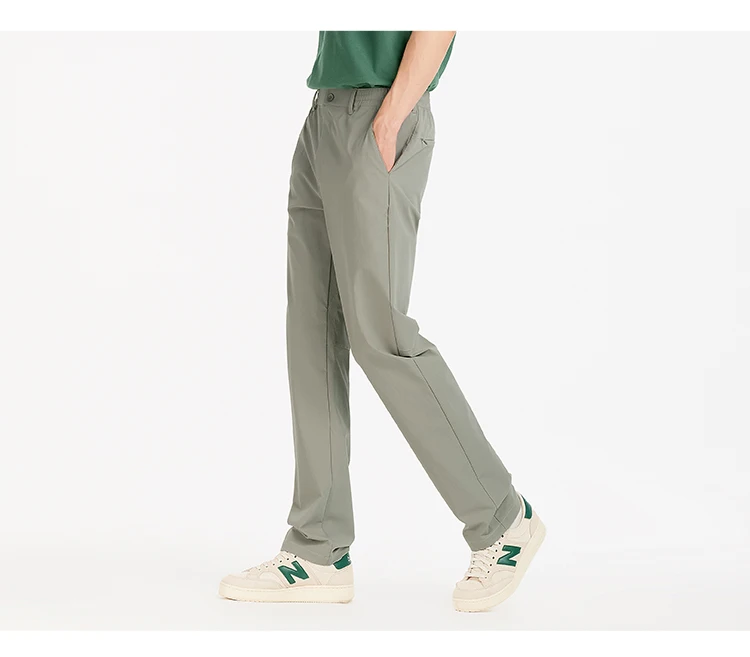 Semir Men Pants Cooling 2026 Quick Dry Straight Solid Stretch Urban Casual Everyday Style Soft Comfortable Daily Wear Trendy