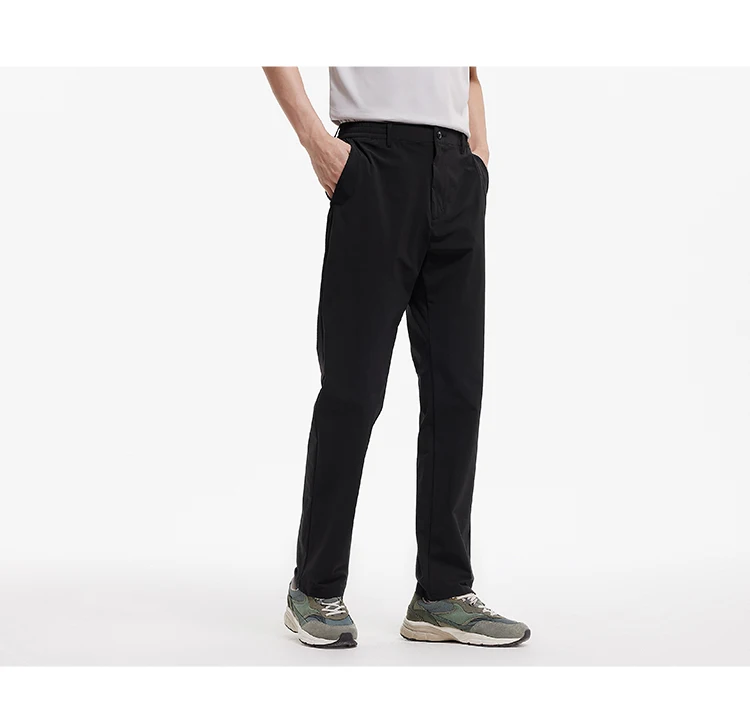 Semir Men Pants Cooling 2026 Quick Dry Straight Solid Stretch Urban Casual Everyday Style Soft Comfortable Daily Wear Trendy
