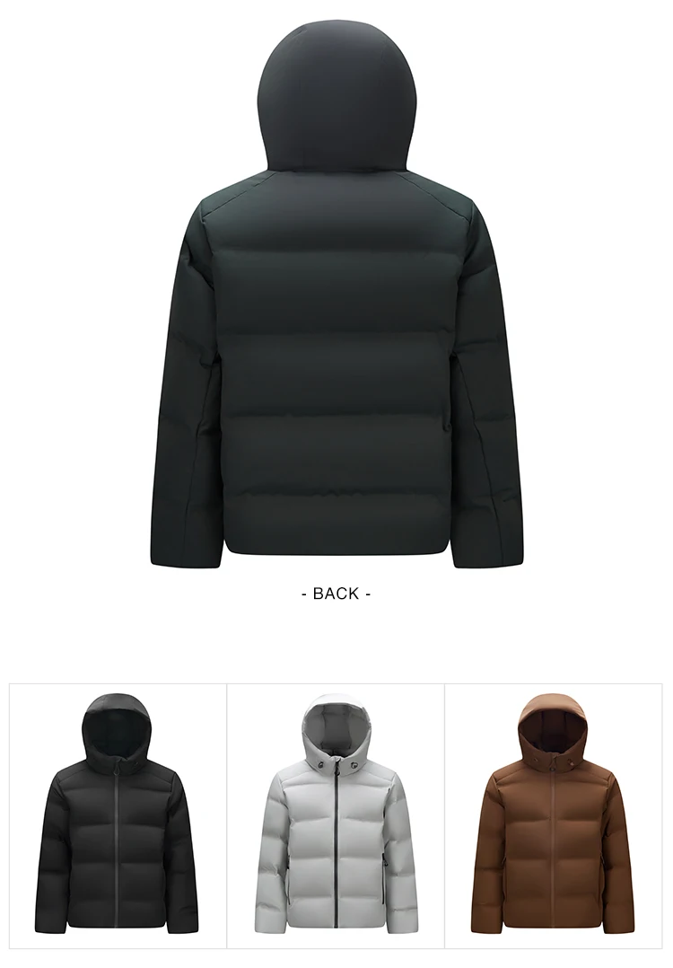 Semir Down Jacket Men New Winter Waterproof Outerwear Textured Hooded Top Versatile