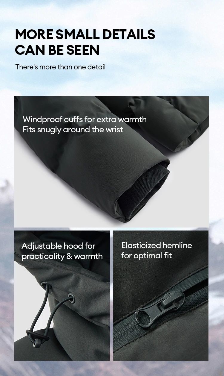 Semir Down Jacket Men New Winter Waterproof Outerwear Textured Hooded Top Versatile