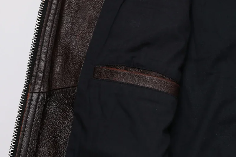 Classical Red Brown Vintage Genuine Leather Jacket Men 100% Natural Quality Cowhide Coat Male Slim Black Grey Jackets Clothes