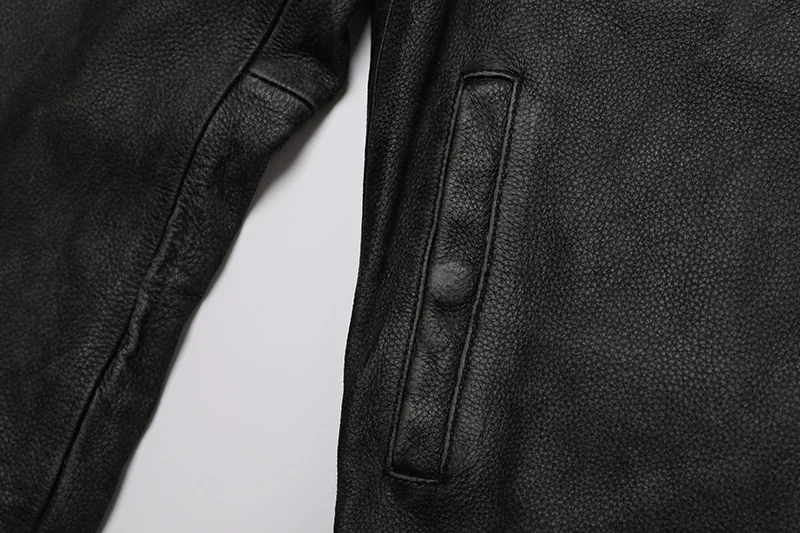 Classical Red Brown Vintage Genuine Leather Jacket Men 100% Natural Quality Cowhide Coat Male Slim Black Grey Jackets Clothes