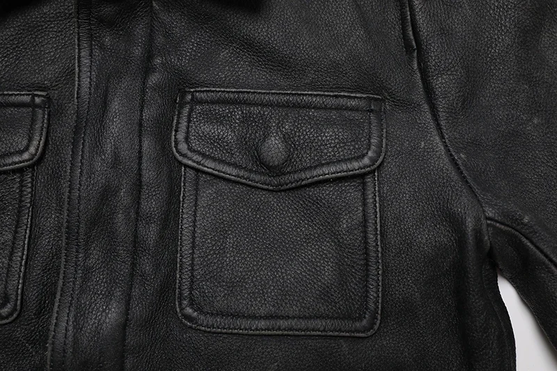 Classical Red Brown Vintage Genuine Leather Jacket Men 100% Natural Quality Cowhide Coat Male Slim Black Grey Jackets Clothes