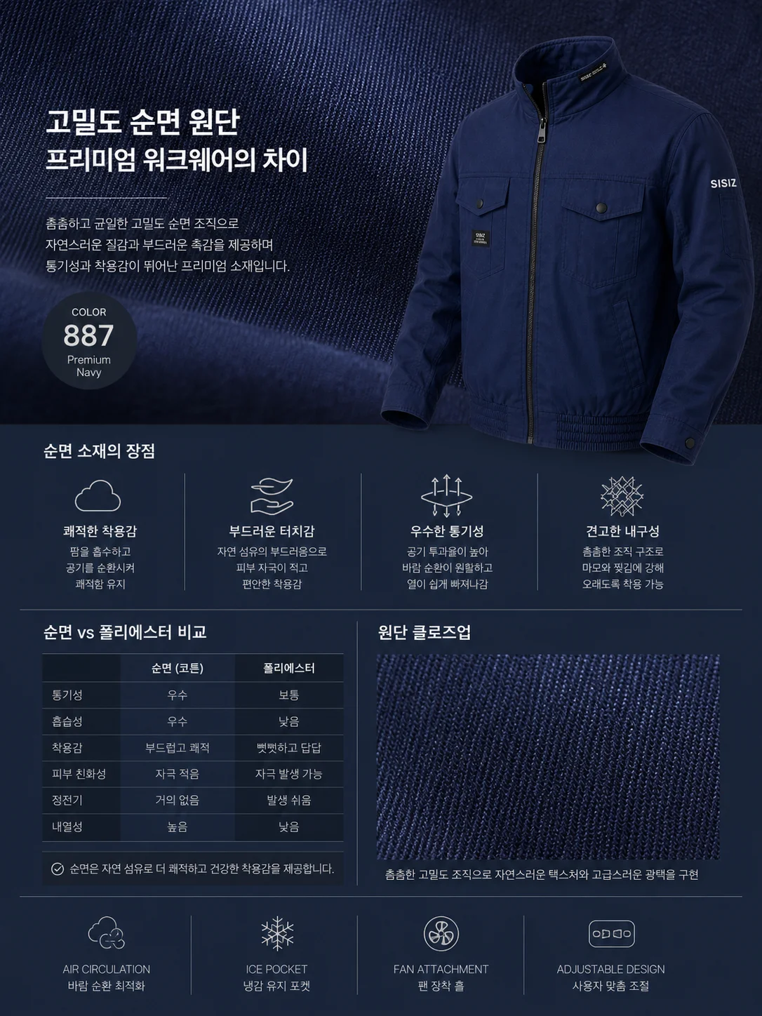 Sisiz Premium 100% Cotton Fan Workwear