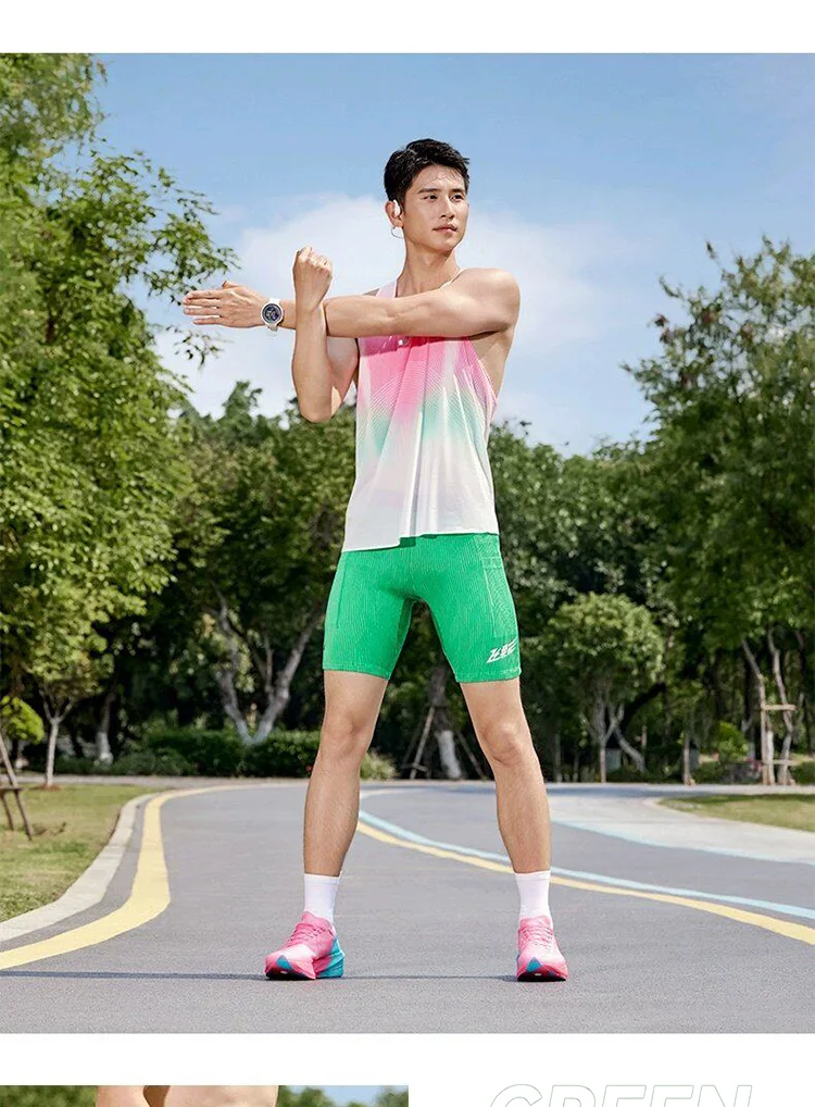 QIAODAN Feiying 4.0 Tight Marathon Running Shorts Male Summer Woven Half Pants with Waist Pocket Men's Clothing QXBZK3252166R