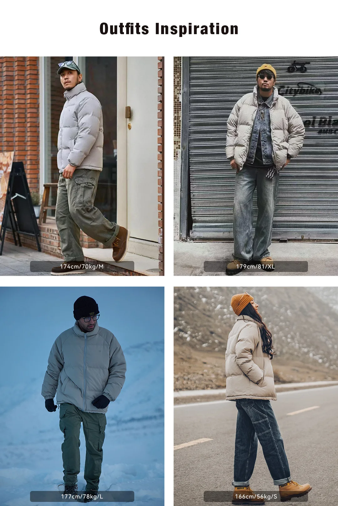 Maden Winter Down Jacket for Men White Duck Down Filling Outdoor 4-Grade Waterproof Stand-up Collar Coat Thickened Warm Jacket