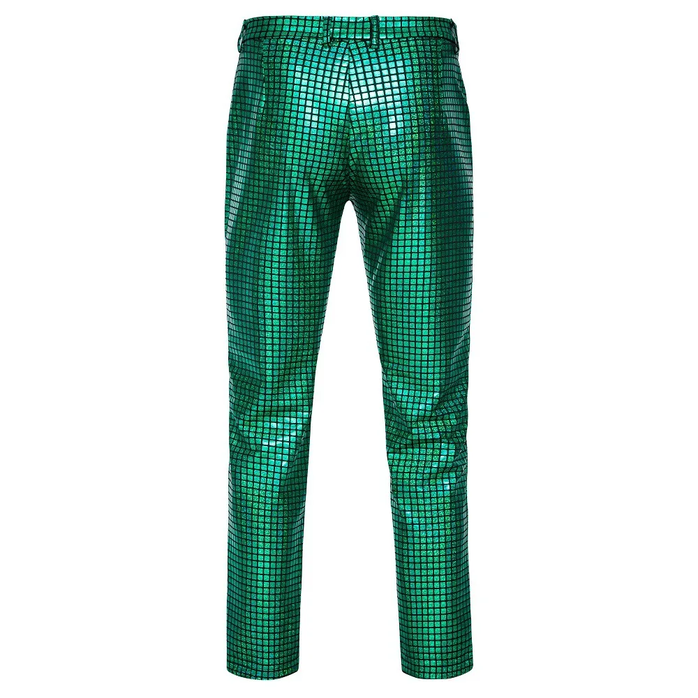 Fashionable New Men's Sequin Hot Stamping Suit Disco Cosplay Party Stage Nightclub Shiny and Cool Performance Suit Set SizeS-3XL