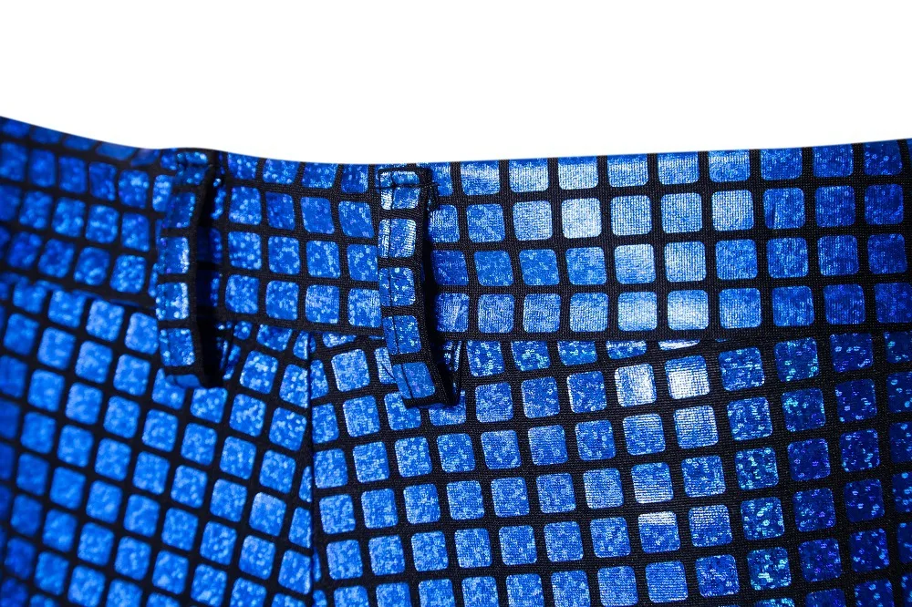 Fashionable New Men's Sequin Hot Stamping Suit Disco Cosplay Party Stage Nightclub Shiny and Cool Performance Suit Set SizeS-3XL