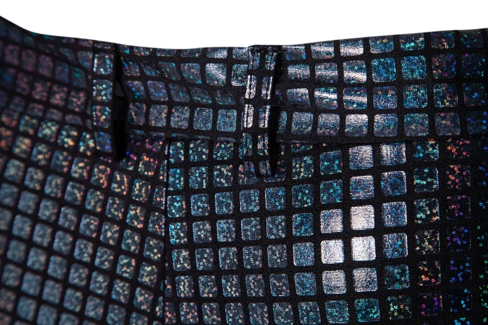 Fashionable New Men's Sequin Hot Stamping Suit Disco Cosplay Party Stage Nightclub Shiny and Cool Performance Suit Set SizeS-3XL