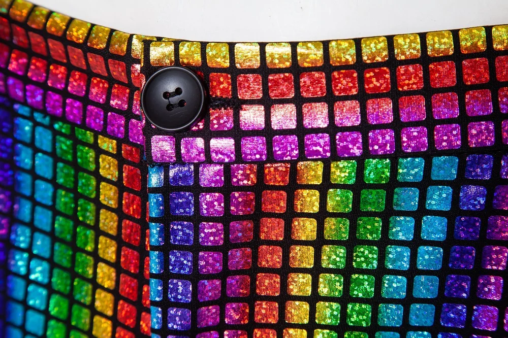 Fashionable New Men's Sequin Hot Stamping Suit Disco Cosplay Party Stage Nightclub Shiny and Cool Performance Suit Set SizeS-3XL