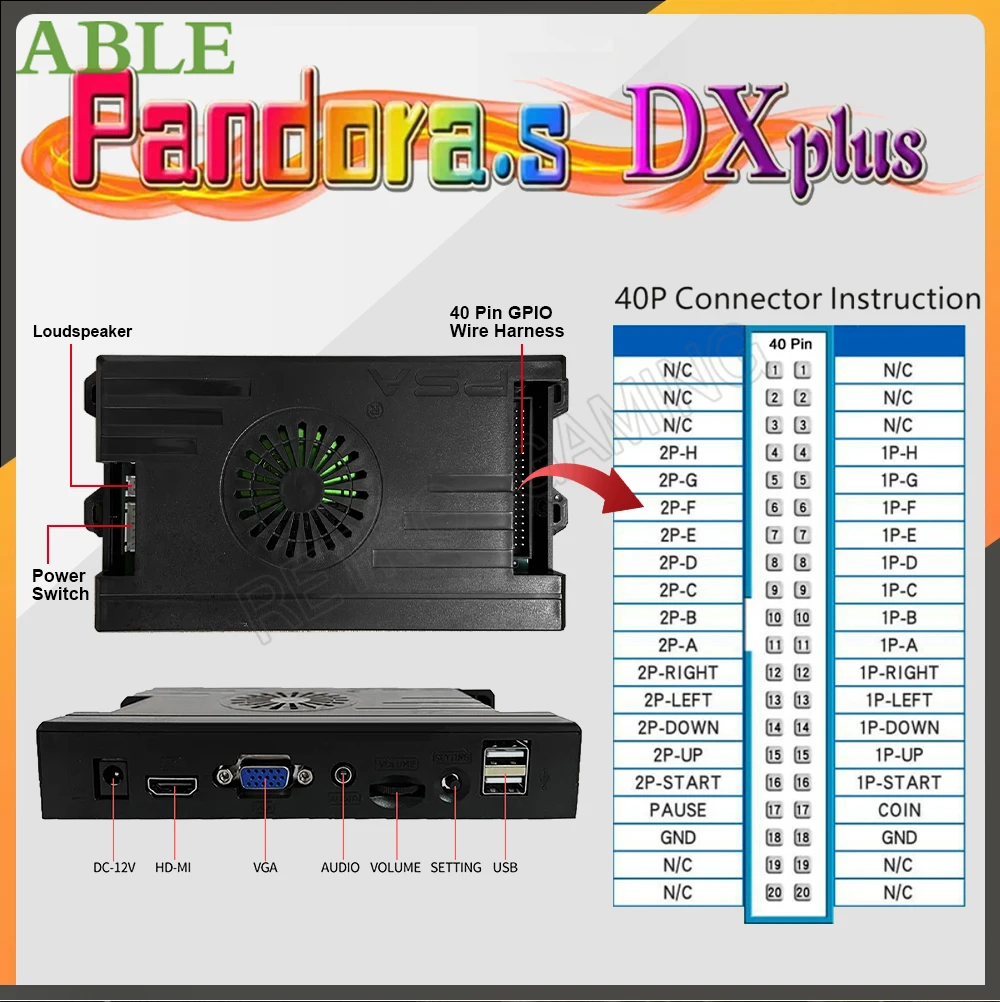 Pandora Saga Box DX Plus 20008 In 1 DIY Kit 5Pin Joystick Happ Style Push Button Arcade Game Console Cabinet for Bartop Machine
