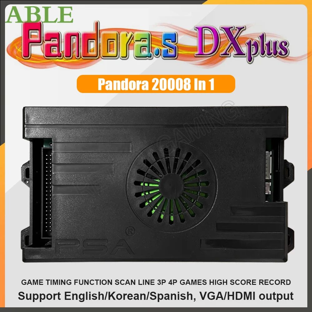Pandora Saga Box DX Plus 20008 In 1 DIY Kit 5Pin Joystick Happ Style Push Button Arcade Game Console Cabinet for Bartop Machine