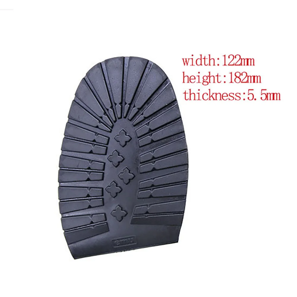 Thicken Rubber Shoe Soles for Men Leather Business Shoes Heel Sole Non-slip Repair DIY Replacement Outsoles Black Yellow Mat Pad