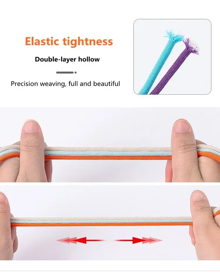 Elastic laces Sneakers Round Lock Shoelaces without ties Kids Adult Quick Shoe laces Rubber Bands lazy Shoeace for Shoes