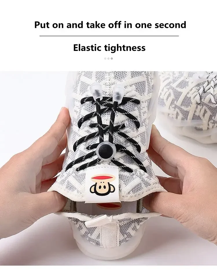 Elastic laces Sneakers Round Lock Shoelaces without ties Kids Adult Quick Shoe laces Rubber Bands lazy Shoeace for Shoes