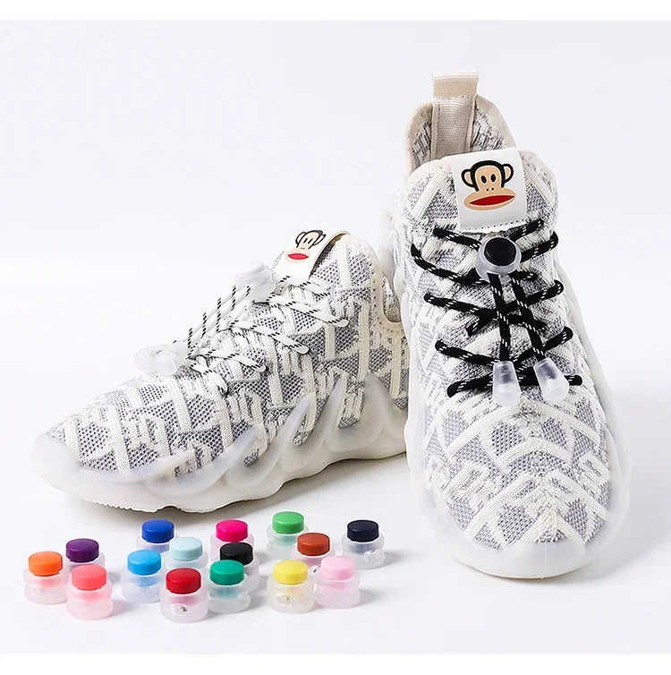 Elastic laces Sneakers Round Lock Shoelaces without ties Kids Adult Quick Shoe laces Rubber Bands lazy Shoeace for Shoes