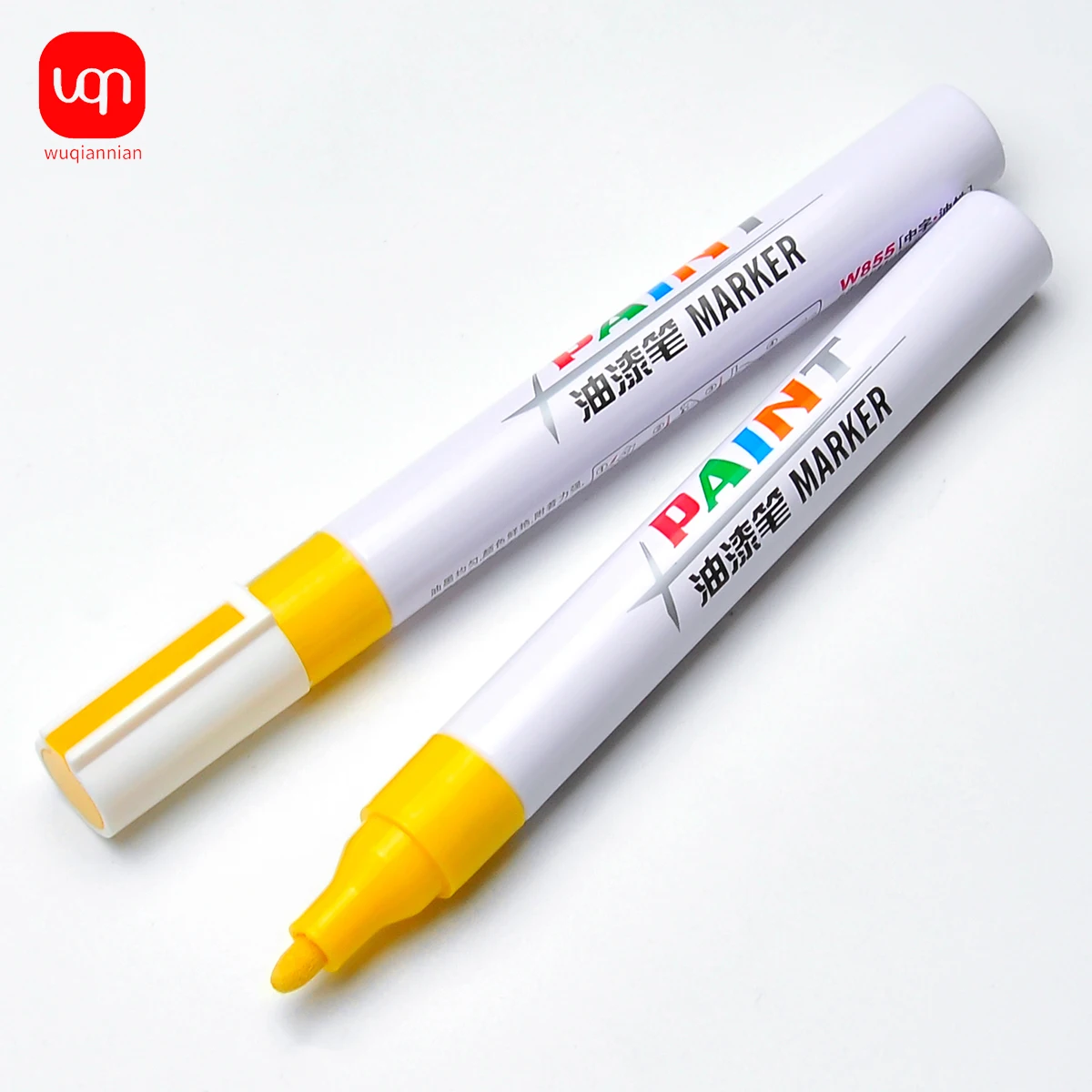 Yellow Permanent Paint Marker Pen 3/6/10Pcs Waterproof Non Fading Graffiti Marker Car Tire Wood Metal Plastic DIY Craft Supplies