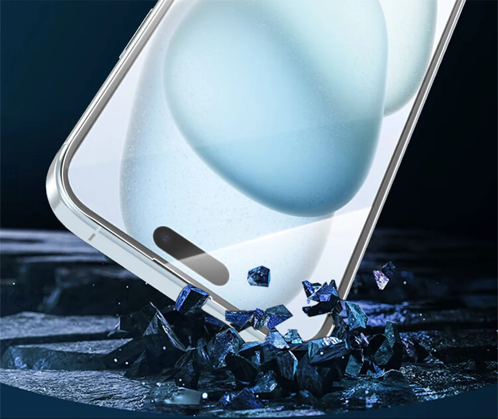 4PCS Full Cover Tempered Glass For iPhone 11 12 13 14 15 16 Pro Max Screen Protector For iPhone X XR XS Max 7 8 Plus Glass Film