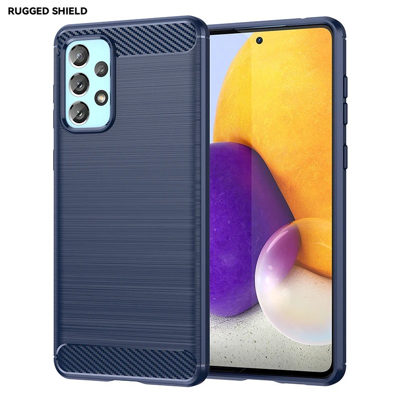 Rubber Carbon Fiber Soft TPU Silicone Back Cover For Samsung A52 A53 A73 A71 A51 A32 A23 A72 A10 A20 A50 A21S A31 A70 Phone Case