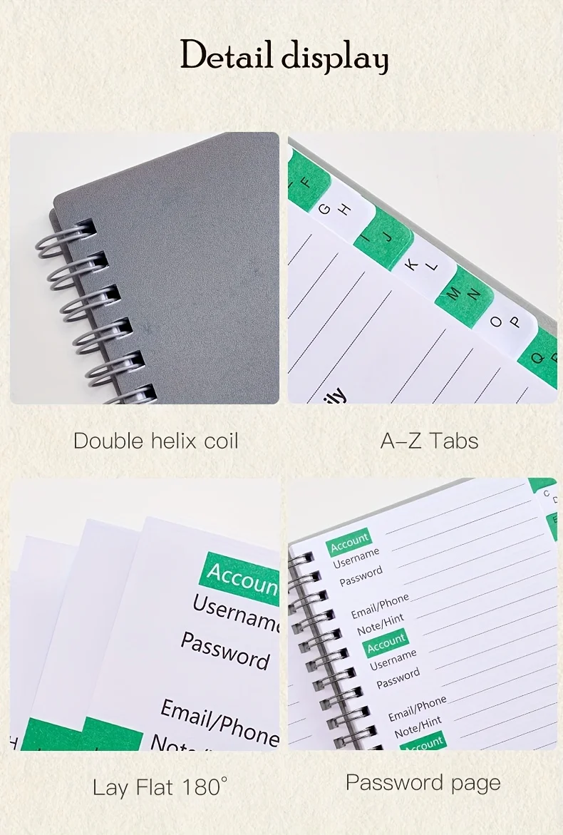 1 Password Storage Book, Letter Password Log and Organizer, Mini Size Personalized Password Log