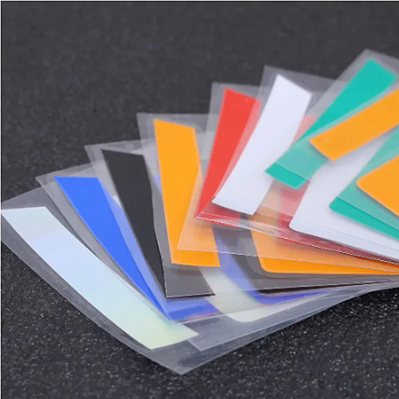 6pcs Car Sticker Reflective Car Wheel Rim Vinyl Warning Stickers Hash Mark Stripe Racing Wheel Hub Decals