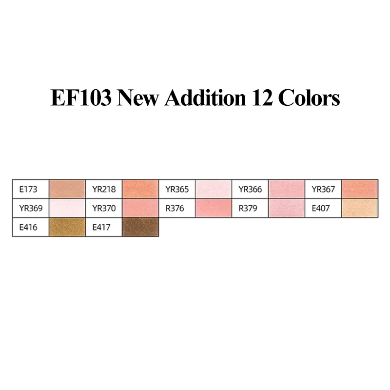 Finecolour EF103 Double-Headed Sketch Markers Pen Alcohol Based Art Markers Oily Soft Artist Manga School Supplies 12Colors