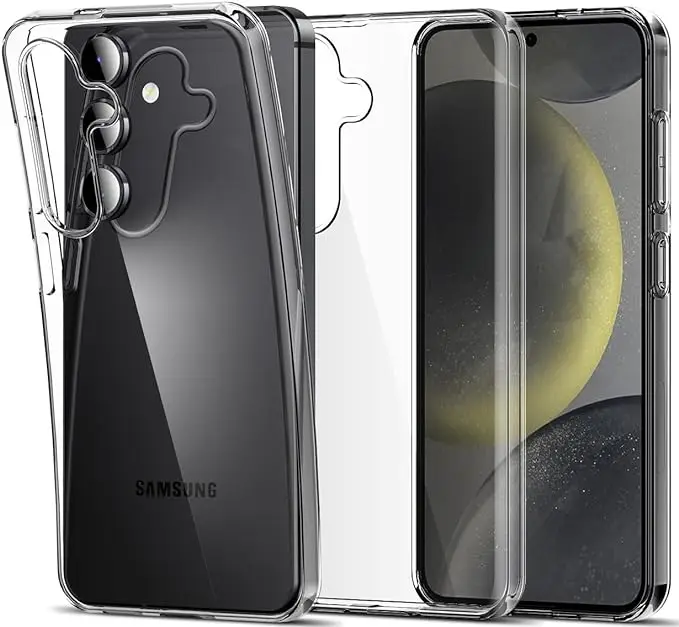 Jingjia Clear Protective Case For Samsung Galaxy S24 Ultra S23 FE S22 Plus Soft Silicone Shell A05 A15 A25 A35 A55 Back Cover