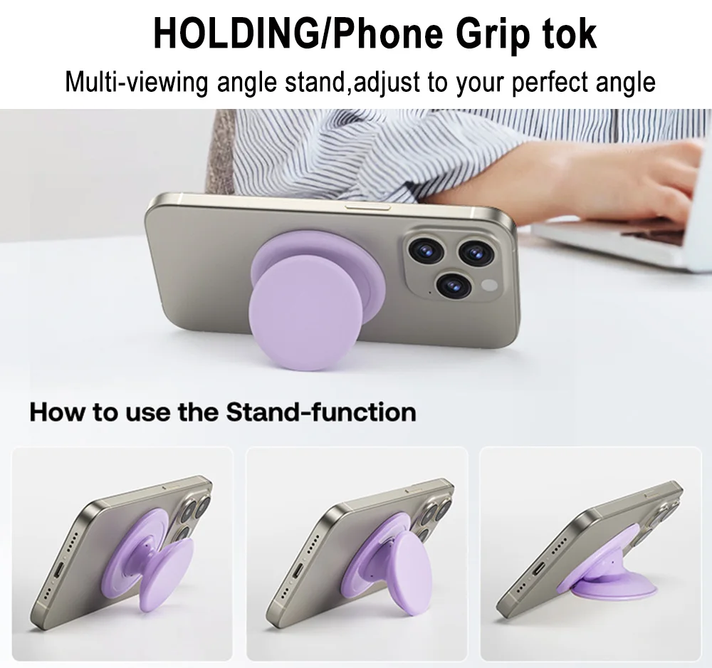 Grippopso Universal Magnetic Phone Socket Phone Holder Stand Silicone Grip Tok Mobile Phone Accessories Soporte for iPhone