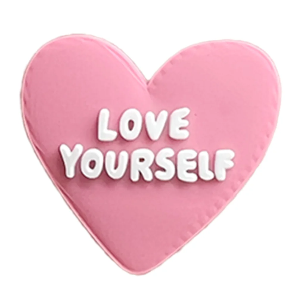 1Pcs PVC Pink Love Butterfly Shoe Charms for Dessert Shoe Decorations Accessories for Women Girls Festival Gifts