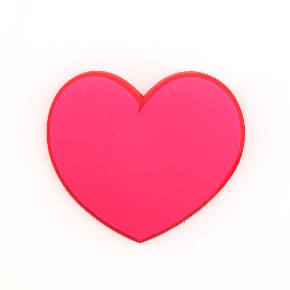 1Pcs PVC Pink Love Butterfly Shoe Charms for Dessert Shoe Decorations Accessories for Women Girls Festival Gifts