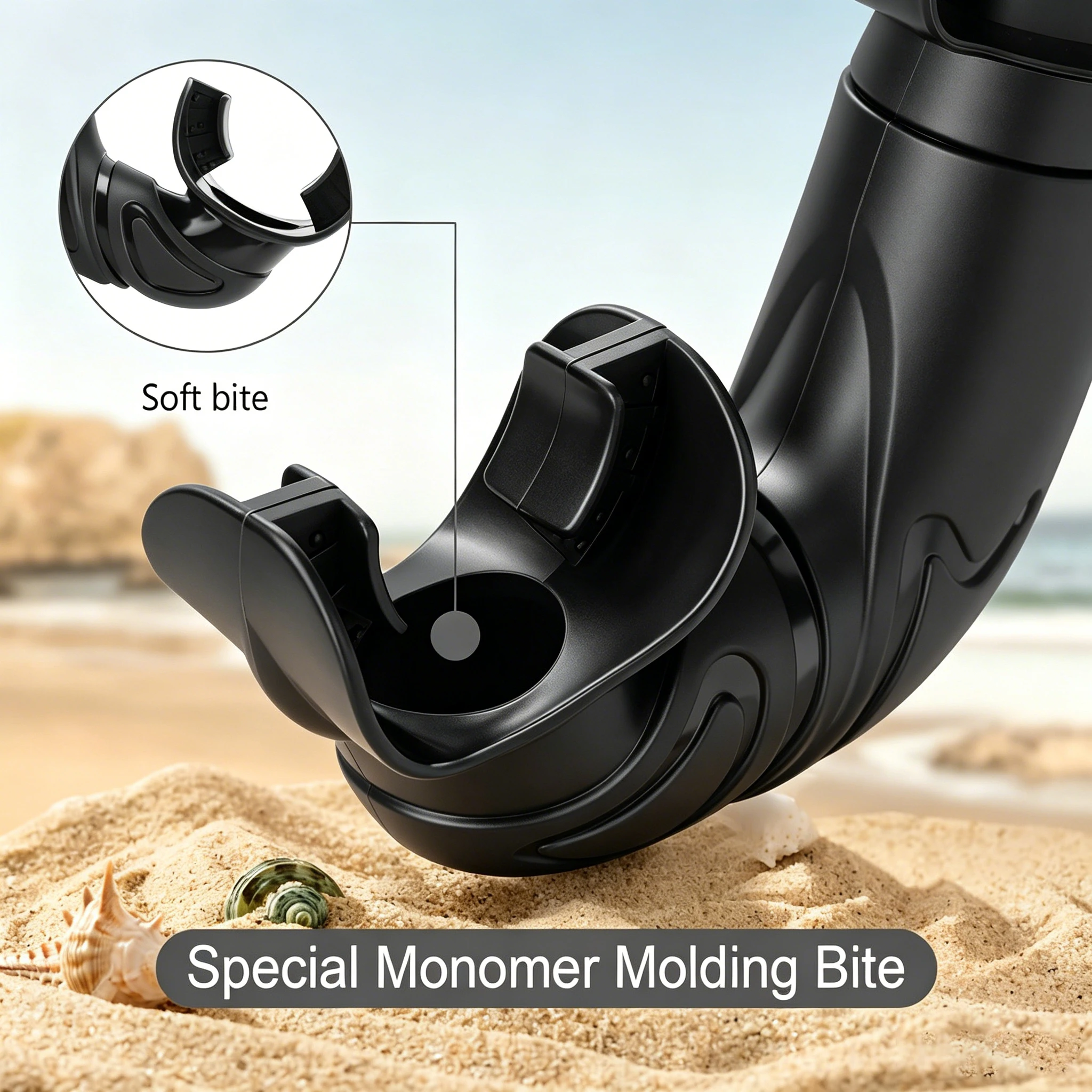 Soft Silicone Diving Snorkel Portable Foldable Wet Scuba Easy Breath Scuba With Storage Case Top Valve for Freediving Swimming