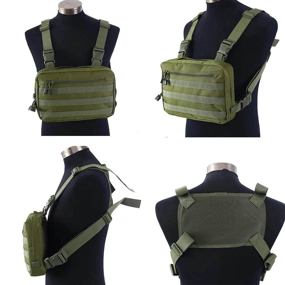 Outdoor versatile tactical chest bag Shoulder vest Backpack Waterproof storage for outdoor hunting