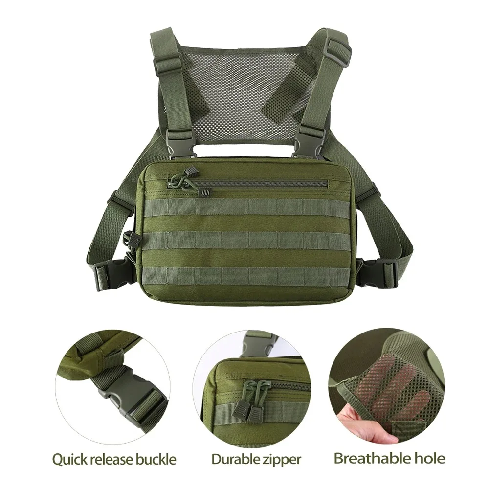 Outdoor versatile tactical chest bag Shoulder vest Backpack Waterproof storage for outdoor hunting