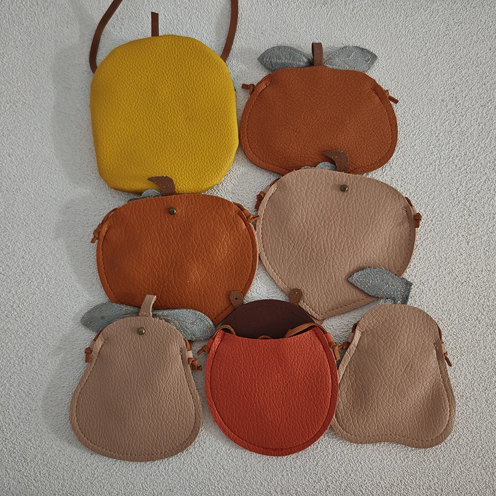 2024 New Girls Messenger Bag Kids Cute Pumpkin Fruit Pattern Children's Bag Children Cute Single Shoulder Crossbody Bag