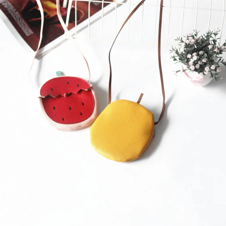 2024 New Girls Messenger Bag Kids Cute Pumpkin Fruit Pattern Children's Bag Children Cute Single Shoulder Crossbody Bag