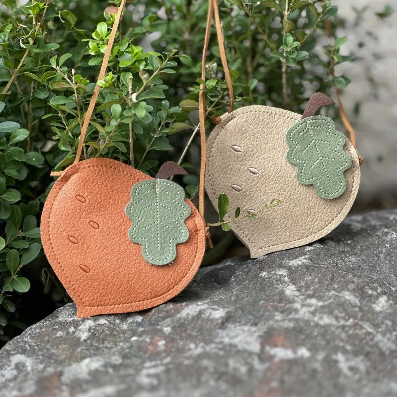 2024 New Girls Messenger Bag Kids Cute Pumpkin Fruit Pattern Children's Bag Children Cute Single Shoulder Crossbody Bag